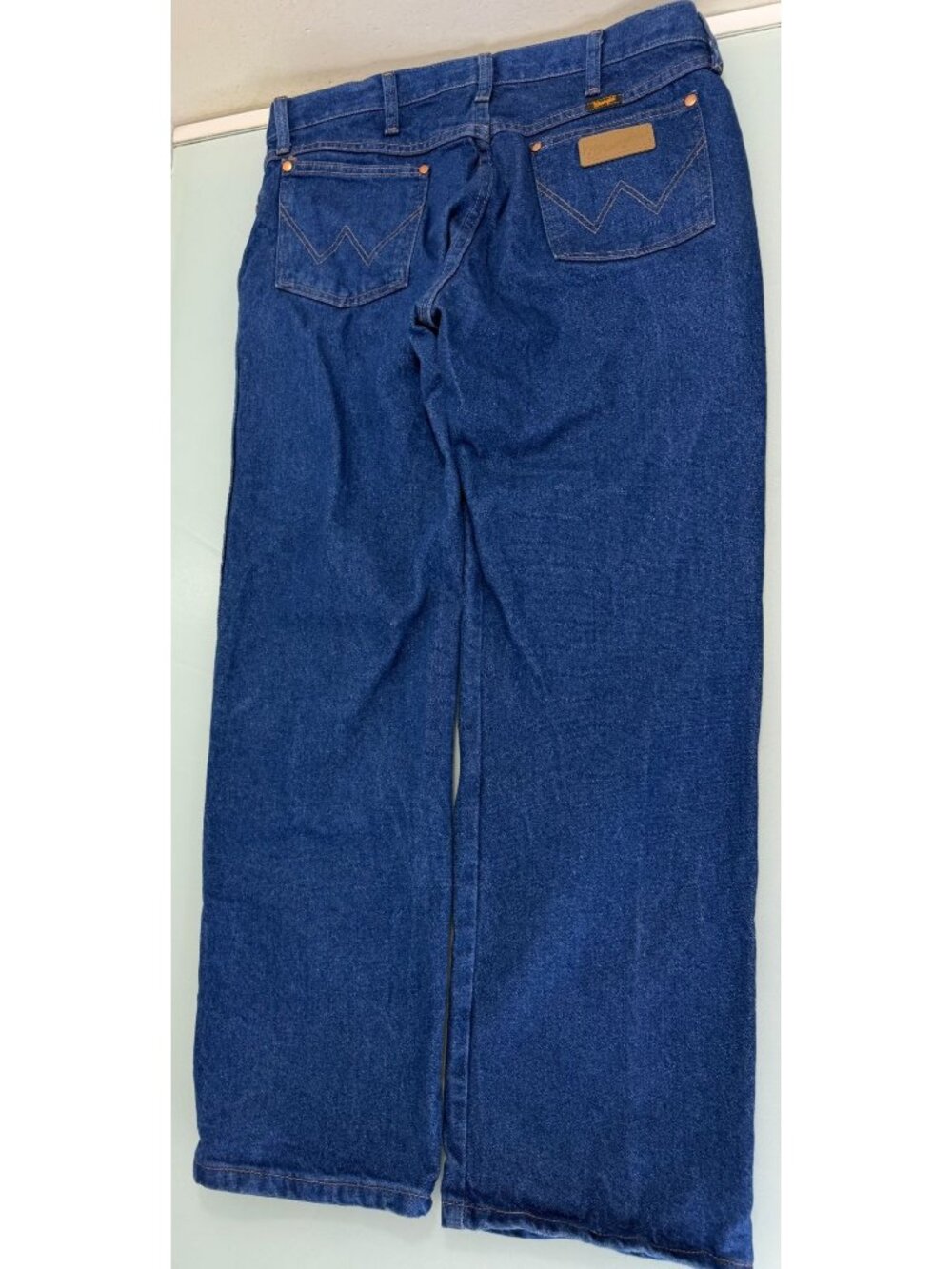 Wrangler Jeans Mens 34x30 Blue Cowboy Cut Regular Fit Denim Western 1013MWZPW